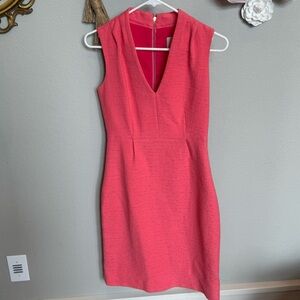 Kate Spade Pink Sheath Mini Dress V-Neck Sleeveless